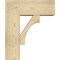 Ekena Millwork Westlake Block Rough Sawn Bracket w/ Offset Brace, Douglas Fir, 8"W x 20"D x 24"H BKT0806X20X24WTL05RDF - alternate 3